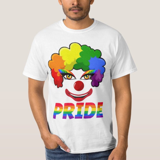 Gay Pride Clown Men's Basic T-Shirt (Front)