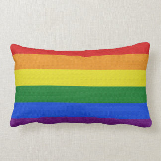 Gay pride colour Lumbar Pillow
