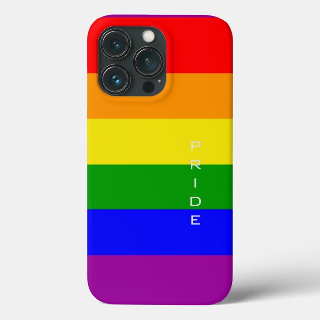 Gay Pride Colours Rainbow Flag Pride Case-Mate iPhone Case (Back)