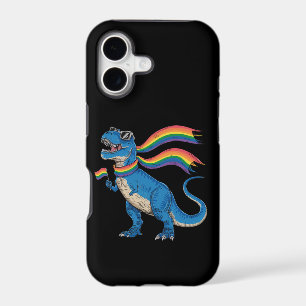 Gay Pride Dino Trex Rainbow Flag Lgbt Ally