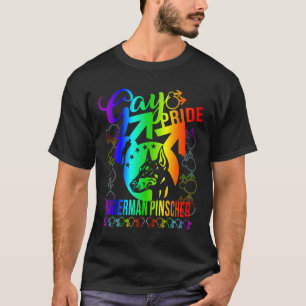 Gay Pride Doberman Pinscher T-Shirt