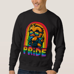 Gay Pride Duck LGBT Cute Duck Rainbow LGBT Gay All Sweatshirt