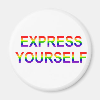 Gay Pride - Express Yourself Magnet