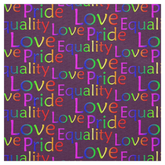 Gay Pride Fabric Rainbow Love Fabric Pride Fabric (Swatch)