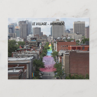 gay, pride, fierté,village gay, montréal postcard