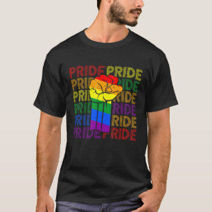 Gay Pride Fist Bump Lgbt - Lgbtq Lesbian Lgbt Mont T-Shirt