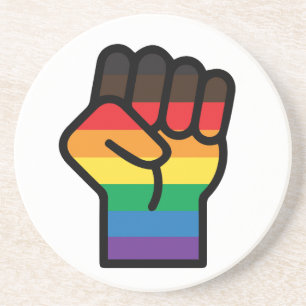Gay Pride Fist Coaster