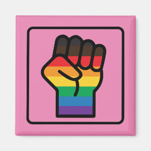 Gay Pride Fist Magnet