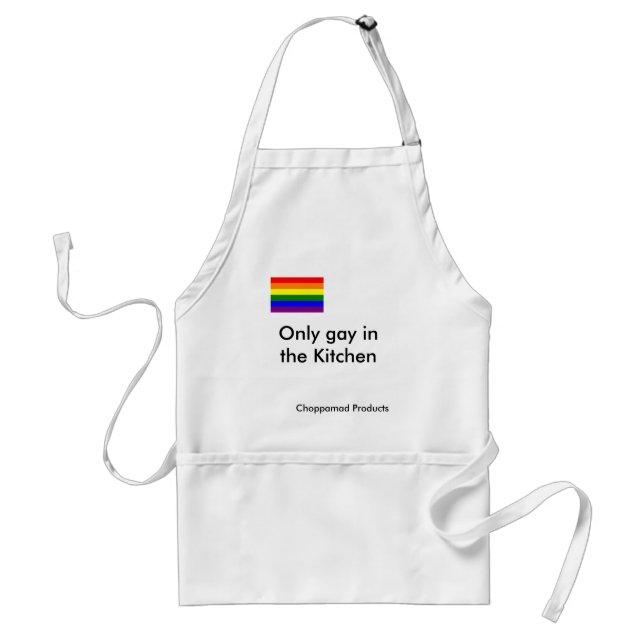 gay-pride-flag-738850, Only gay in the Kitchen,... Standard Apron (Front)
