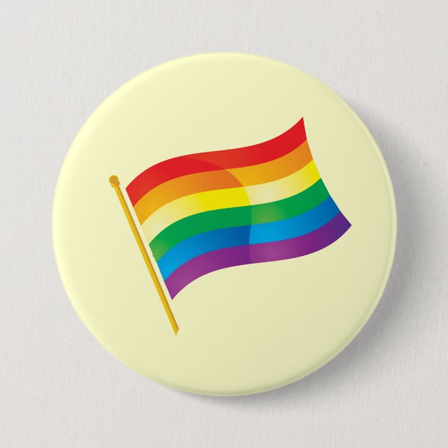Gay Pride Flag 7.5 Cm Round Badge (Front)