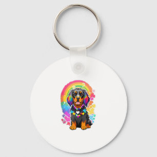 Gay Pride Flag Gordon Setter Dog Lover Rainbow Pri Key Ring