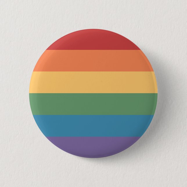 Gay Pride Flag Heathered 6 Cm Round Badge (Front)