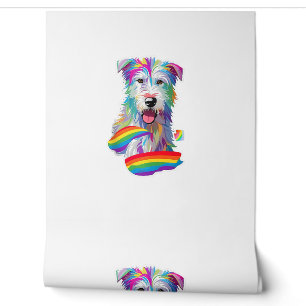 Gay Pride Flag Irish Wolfhound Dog Lover Rainbow P Wallpaper