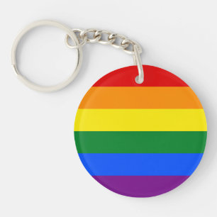 Gay Pride Flag LGBT Keychain