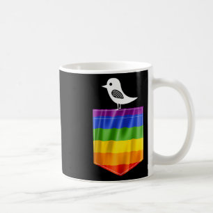 Gay Pride Flag Little Bird Lgbt Resist Pride  Coffee Mug
