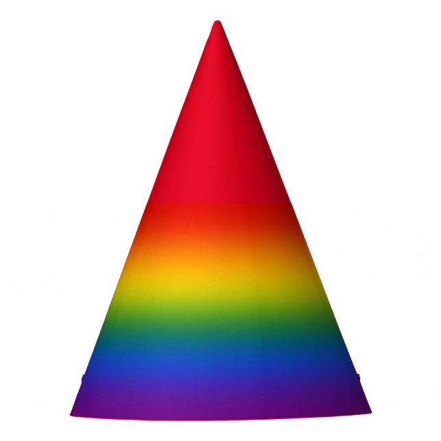Gay Pride Flag Party Hat (Front)