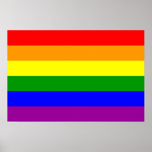 Gay Pride Flag / Rainbow Flag Poster