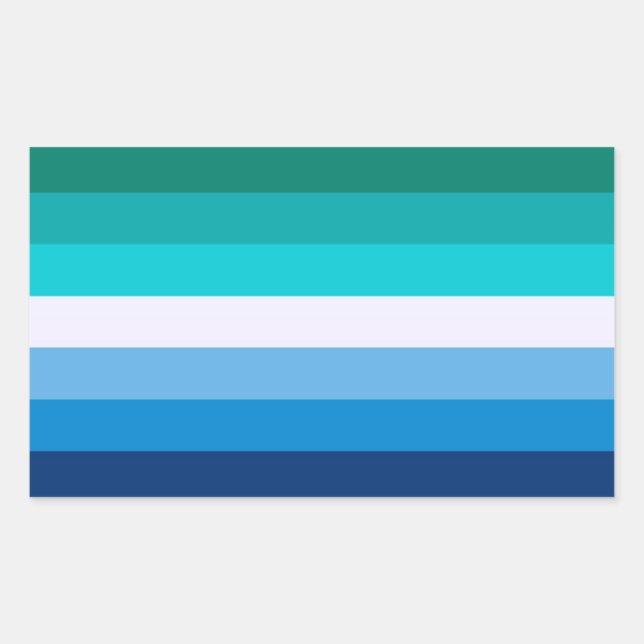 Gay Pride Flag Rectangular Sticker (Front)