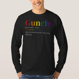 Gay Pride For Men Guncle T-Shirt