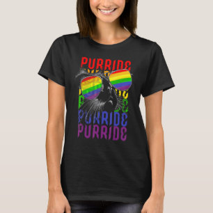 Gay Pride For Women Men Lgbt Daddy Cat Cat  Purrid T-Shirt