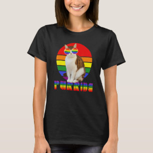 Gay Pride For Women Men Lgbt Daddy Cat Cat  Purrid T-Shirt