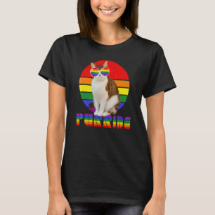 Gay Pride For Women Men Lgbt Daddy Cat Cat Purrid T-Shirt