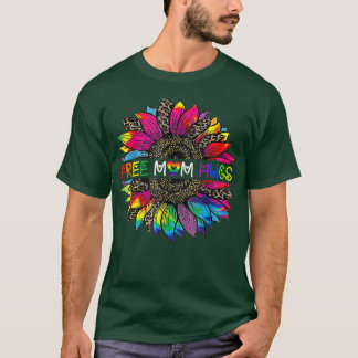 Gay Pride Free Mum Hugs Sunflower  T-Shirt