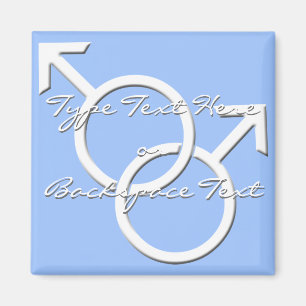 Gay Pride Fridge Magnets Same-Sex Man Love Magnet