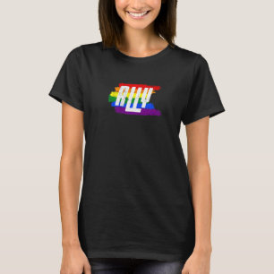 Gay Pride Gender Equality Proud Ally Rainbow T-Shirt