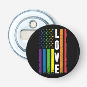 Gay Pride Gifts Men Women LGBT Rainbow Flag Gay Lo Bottle Opener
