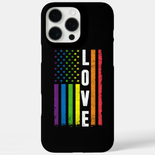 Gay Pride Gifts Men Women LGBT Rainbow Flag Gay Lo iPhone 16 Pro Max Case