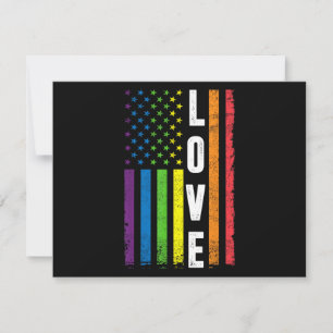 Gay Pride Gifts Men Women LGBT Rainbow Flag Gay Lo Invitation