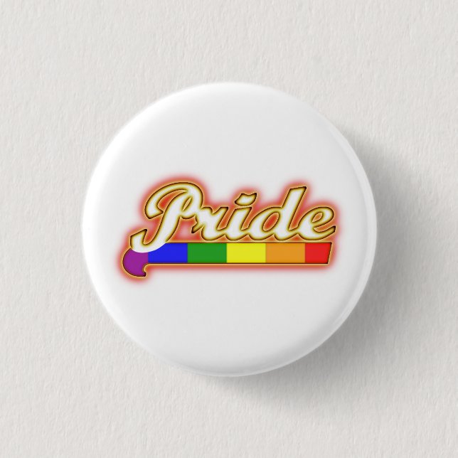 Gay Pride Glowing Pride 3 Cm Round Badge (Front)