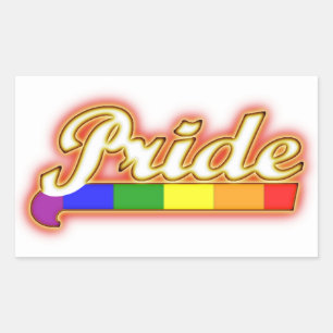 Gay Pride Glowing Pride Rectangular Sticker