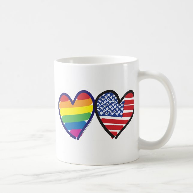 GAY-PRIDE-HEART-AND-FLAG COFFEE MUG (Right)