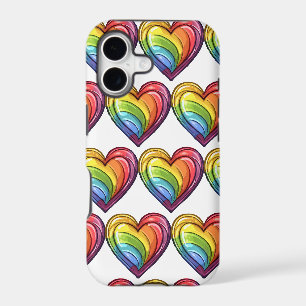 Gay pride heart design
