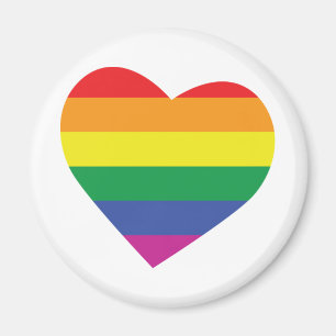 Gay Pride Heart Magnet