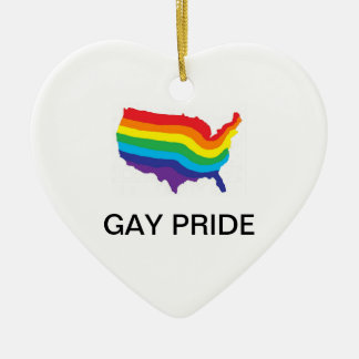GAY PRIDE HEART ORNAMENT