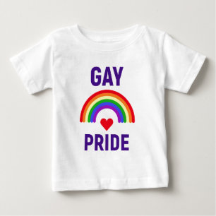 Gay Pride   Heart & Rainbow Baby T-Shirt
