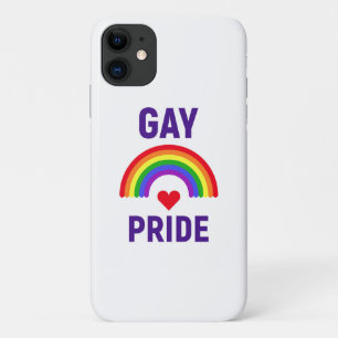 Gay Pride Heart & Rainbow iPhone 11 Case