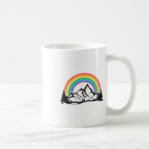 Gay Pride Hiking Camping Backpacking Outdoor Retro Coffee Mug