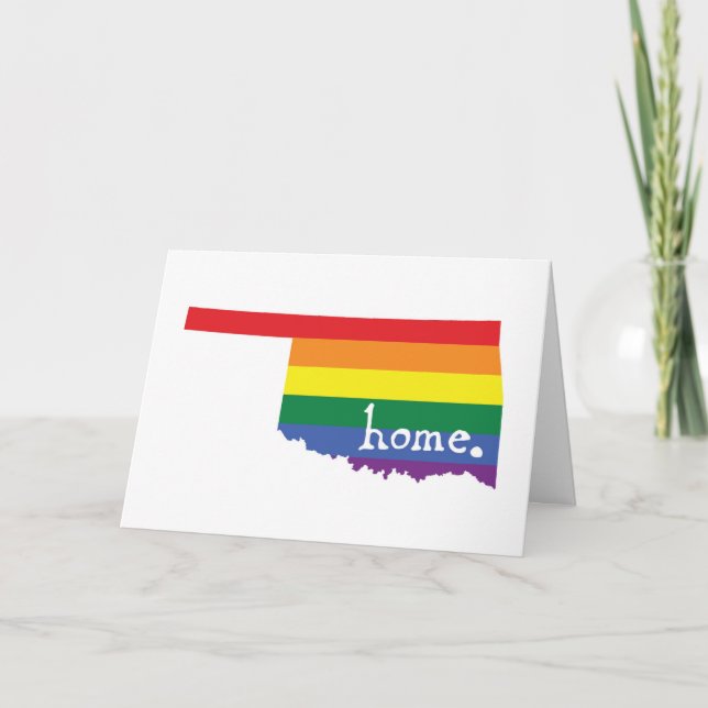 Gay Pride Home | Oklahoma Card (Front)