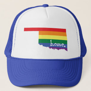 Gay Pride Home   Oklahoma Trucker Hat