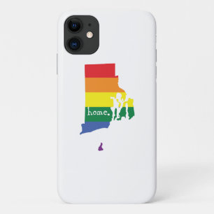 Gay Pride Home   Rhode Island iPhone 11 Case