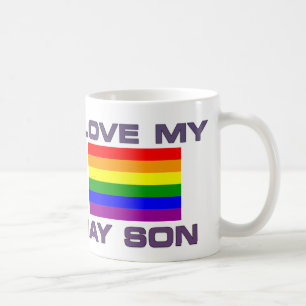 GAY PRIDE I LOVE MY GAY SON COFFEE MUG
