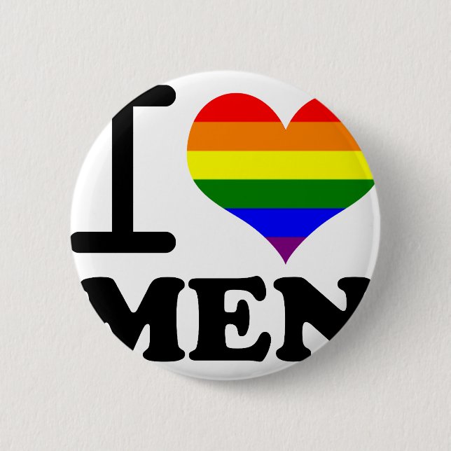 Gay Pride - I love my mate 6 Cm Round Badge (Front)