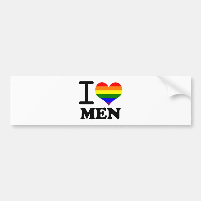 Gay Pride - I love my mate Bumper Sticker (Front)
