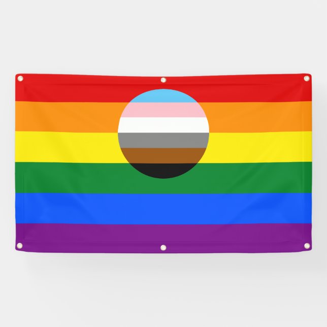 Gay Pride Inclusion Flag Banner (Horizontal)