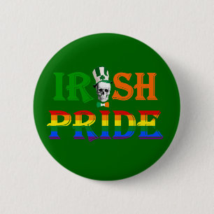 Gay pride Irish St Patrick's day 6 Cm Round Badge
