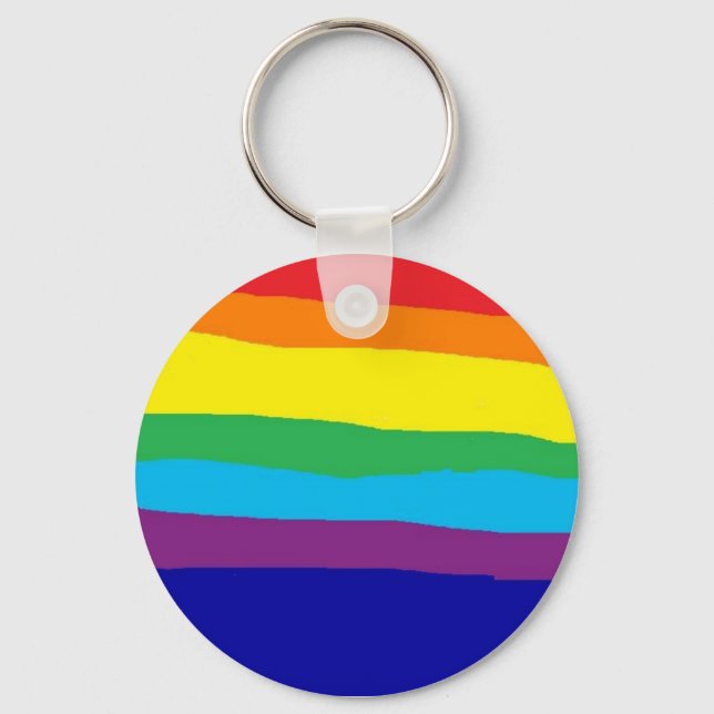 gay pride key ring (Front)